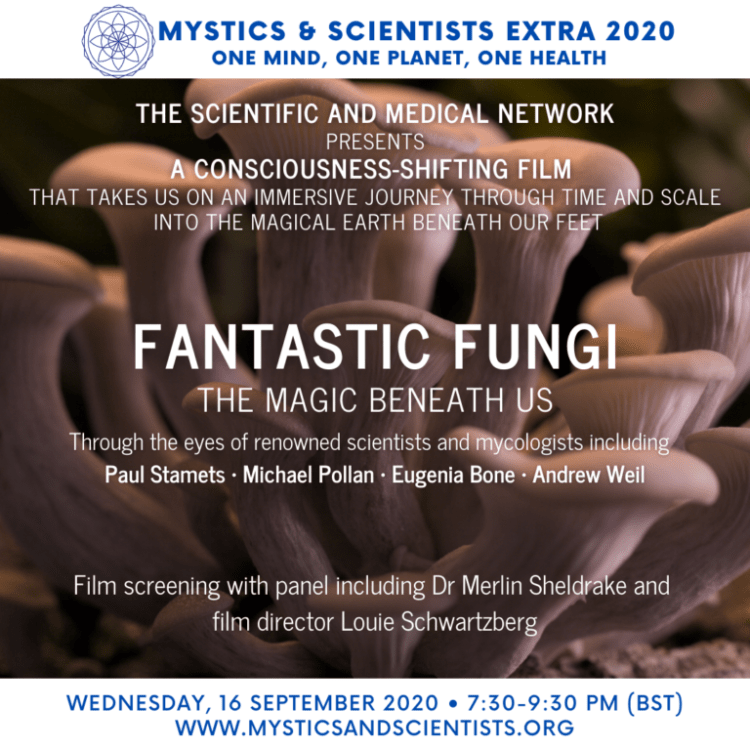 Fantastic Fungi : Film (81 mins) and panel discussion with Director Louis  Schwartzberg, Dr Merlin Sheldrake and Dr David Luke - Scientific and  Medical Network