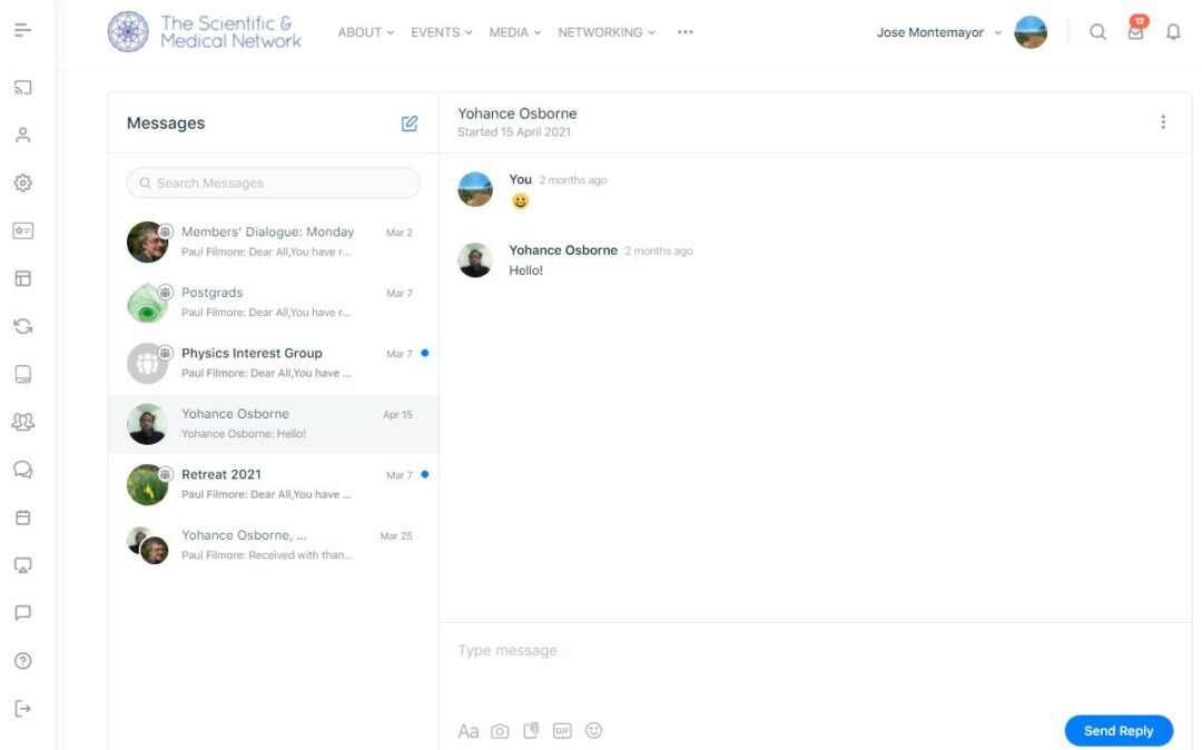 Private Social Networking Scientific and Medical Network