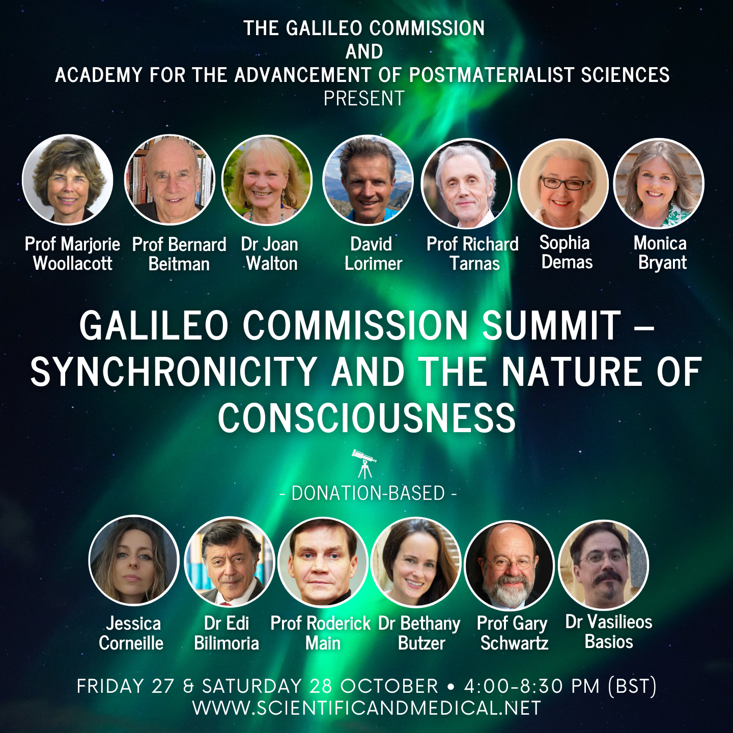 Galileo Commission Summit VII – Synchronicity and the Nature of  Consciousness - Scientific and Medical Network