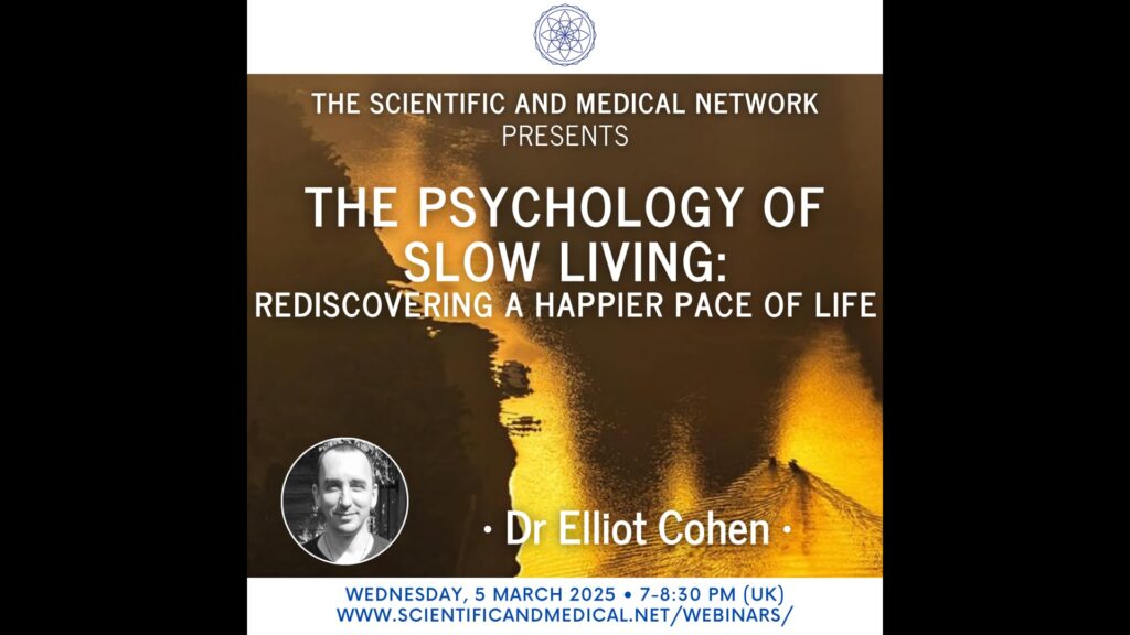 qa elliot cohen the psychology of slow living rediscovering a happier pace of life 5 march 2025 vimeo thumbnail