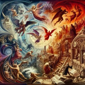 an abstract representation of A Historical Perspective on the christian devil 2