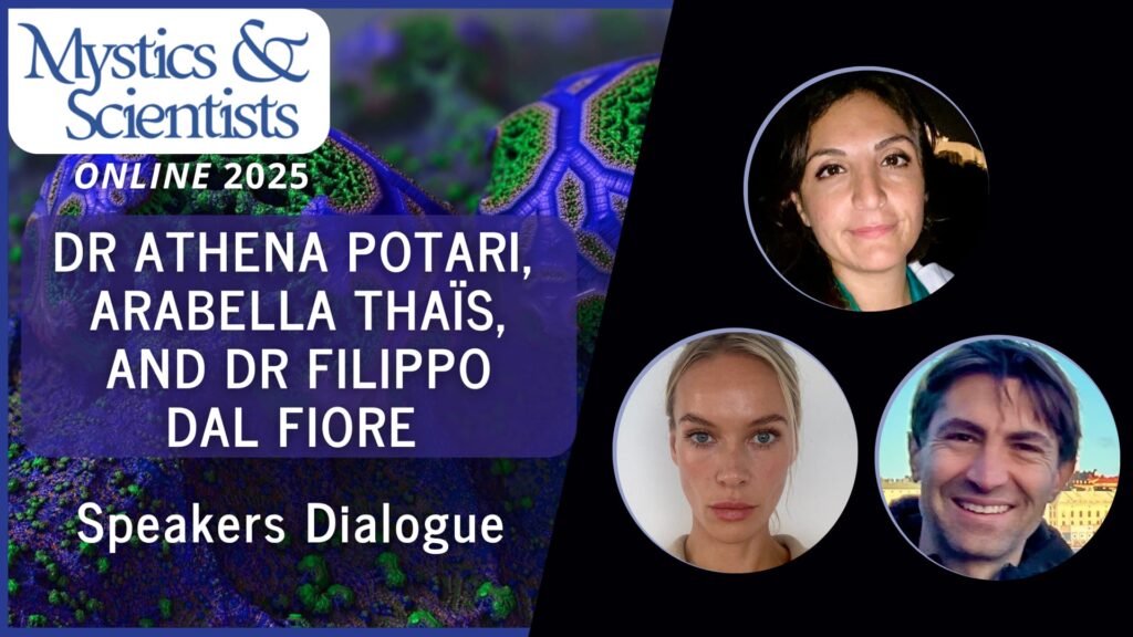 athena potari arabella thais and filippo dal fiore speakers dialogue sunday mystics and scientists 2025 vimeo thumbnail