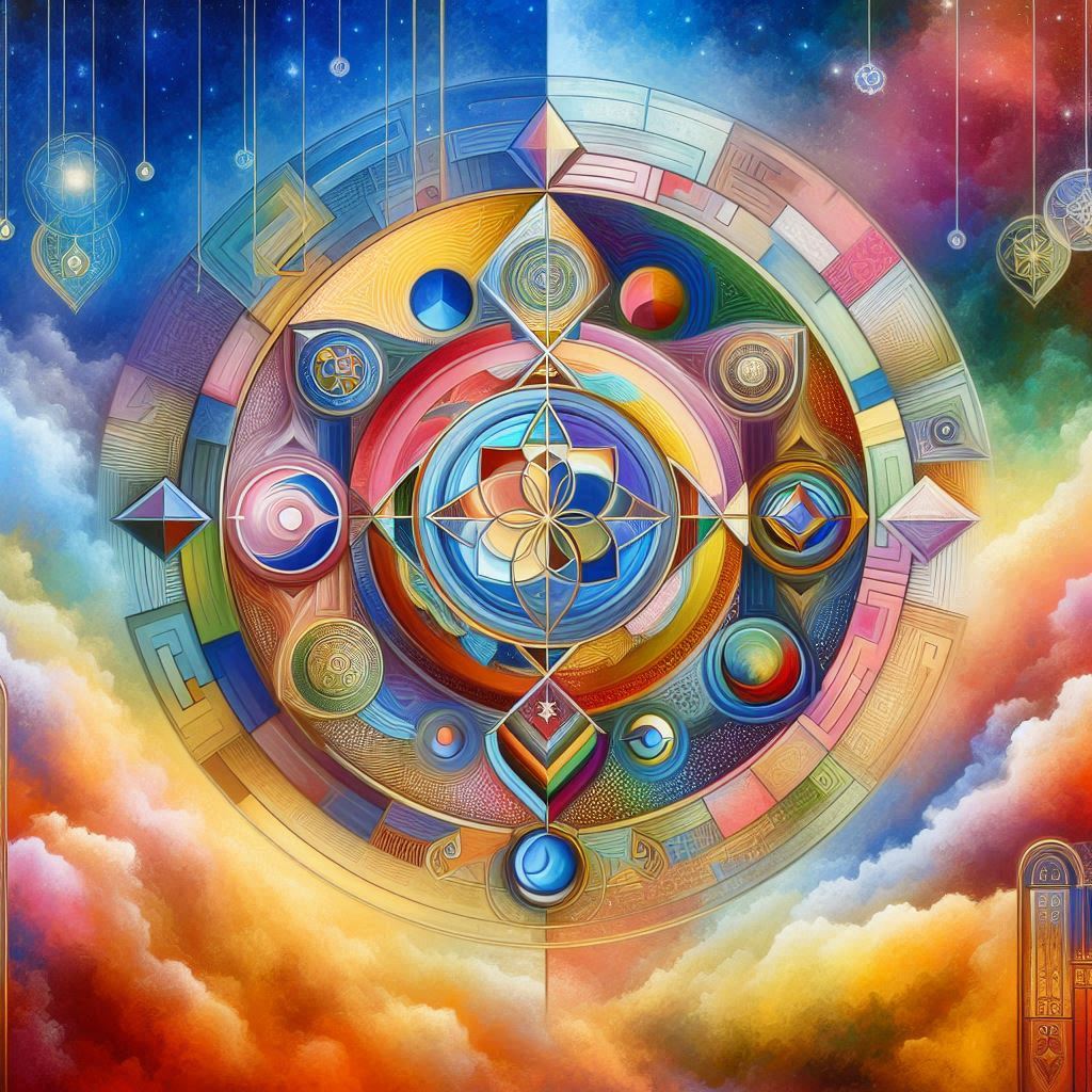 abstract representation of Bahai religion 2